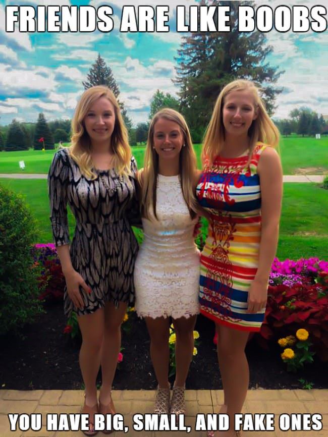 Friends Are Like Boobs