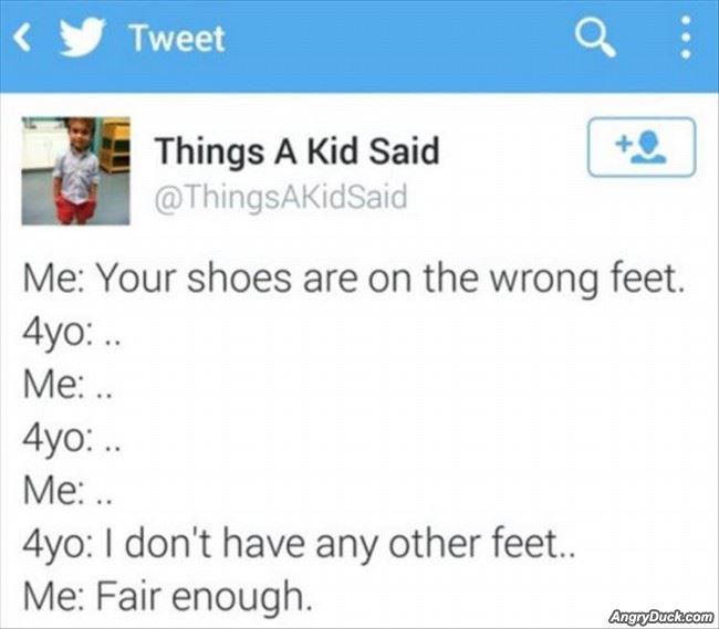Shoes Are On The Wrong Feet