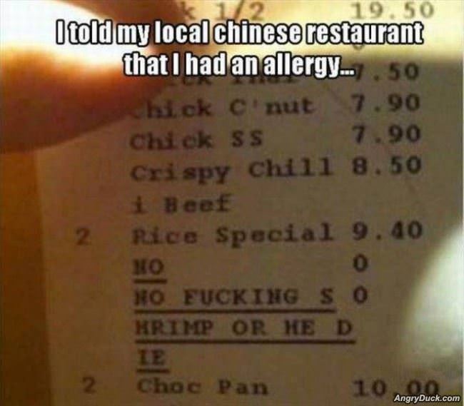 Shrimp Allergy