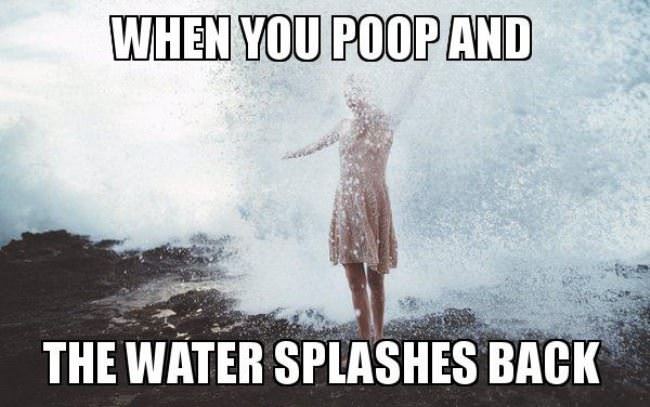 The-water-splashes-back