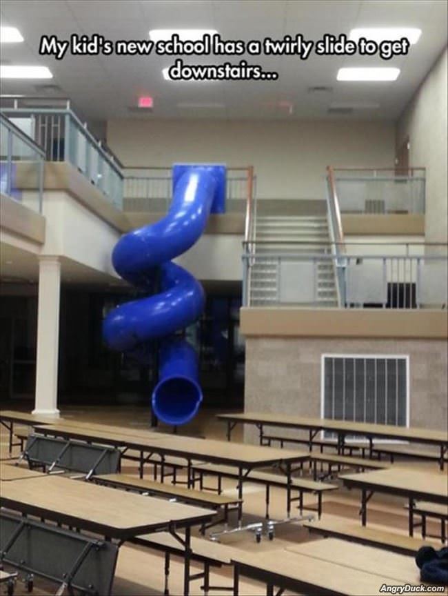 This School Has An Awesome Slide