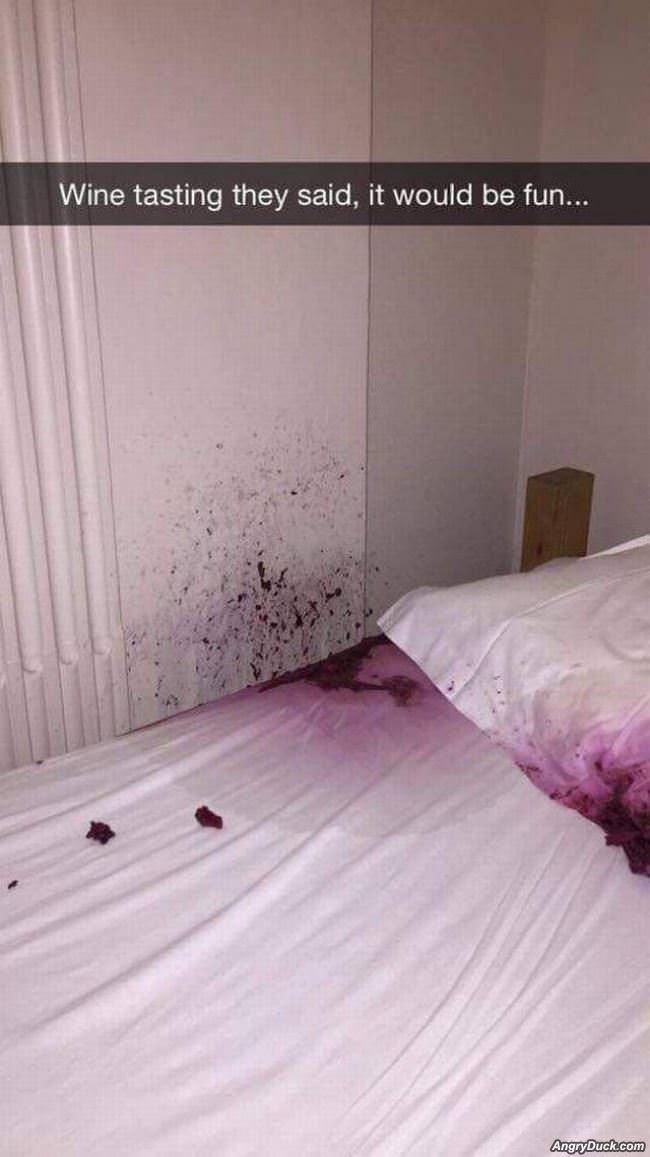 Wine Tasting Gone Wrong