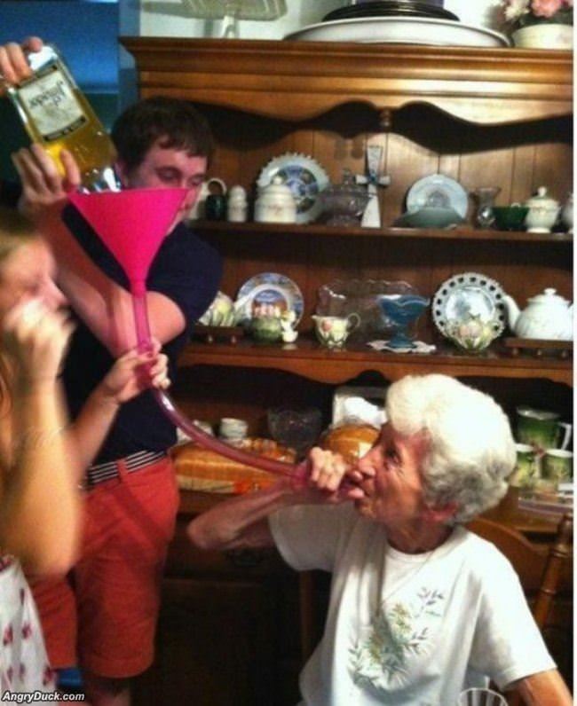 Grandma Not Fucking Around