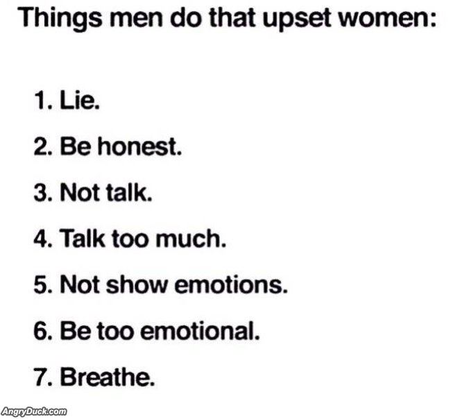 How To Make Women Upset