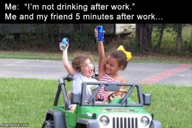 Not Drinking After Work