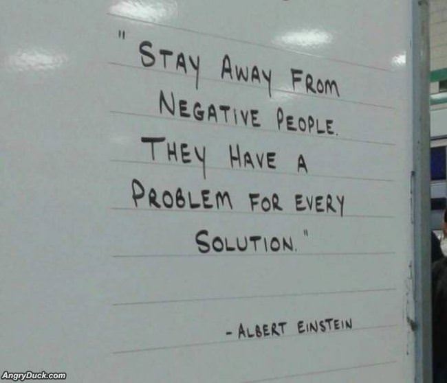 Stay Away From Negative People