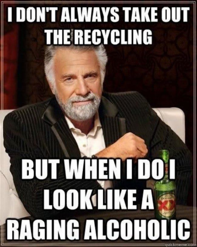 Taking Out The Recycling