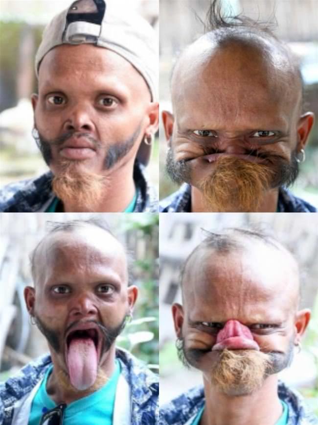 The Man With The Crazy Face