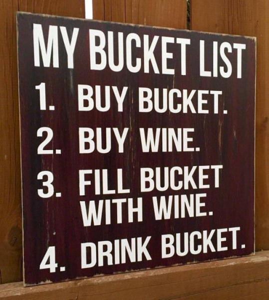 Here Is My Bucket List