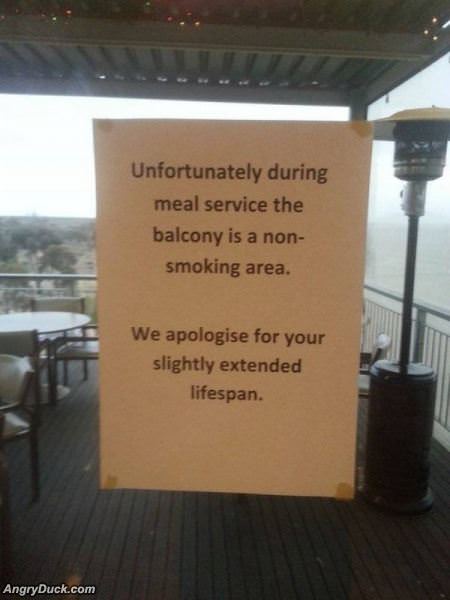 This Is A No Smoking Area