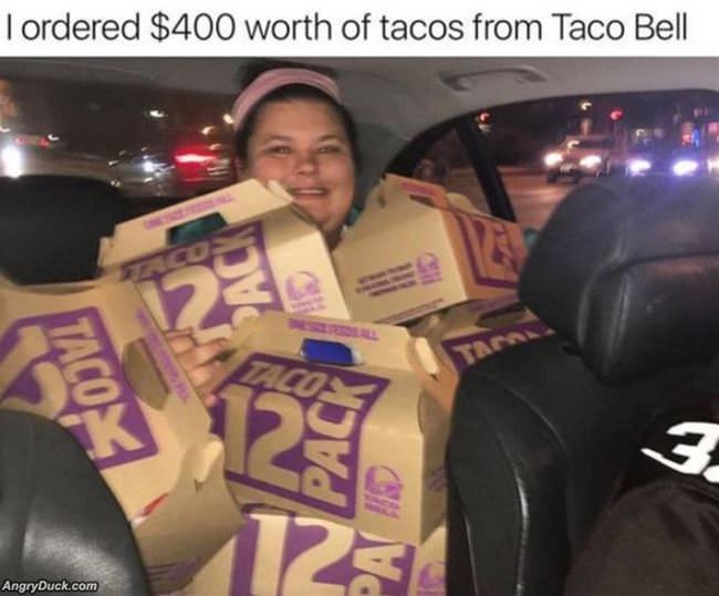 Won All This Taco Bell