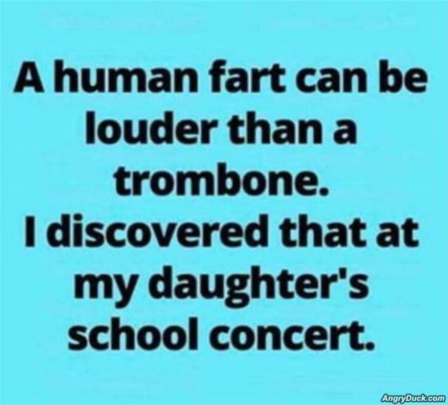 A Human Fart Can Be Loud