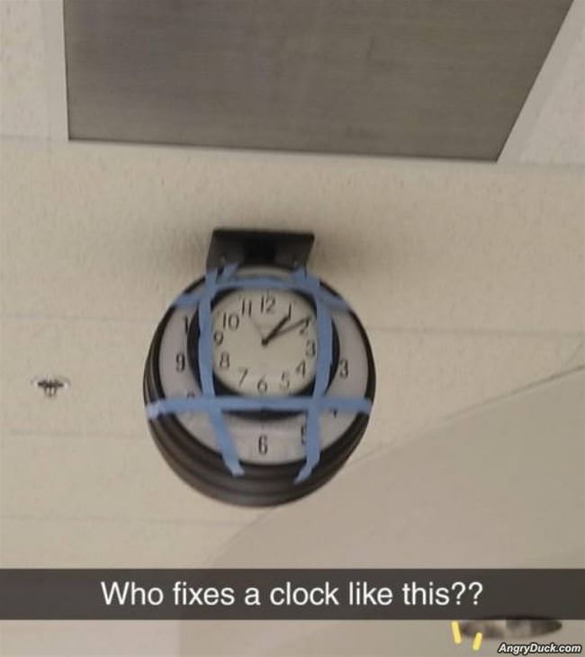 Hey We Fixed The Clock