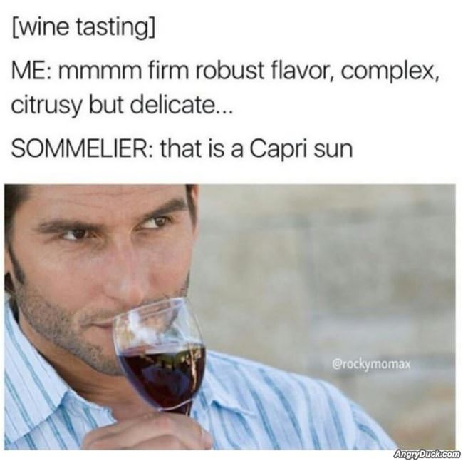 Very Sophisticated Taste