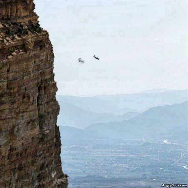 Rode My Bike Off A Cliff