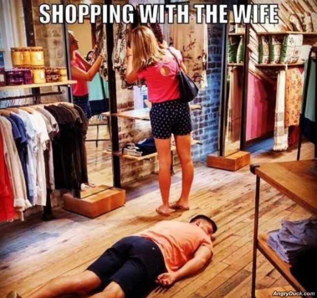 Shopping With The Wife