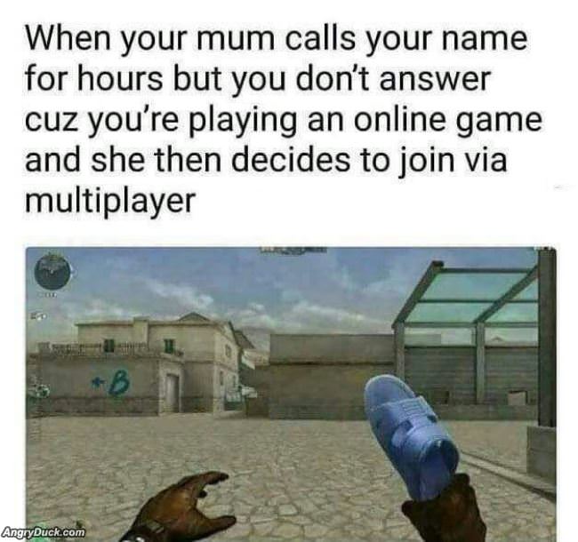 Ignorning Your Mom