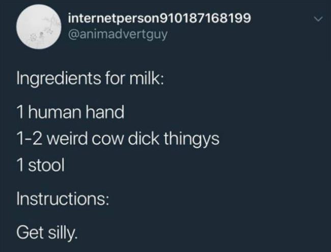 Ingredients For Milk
