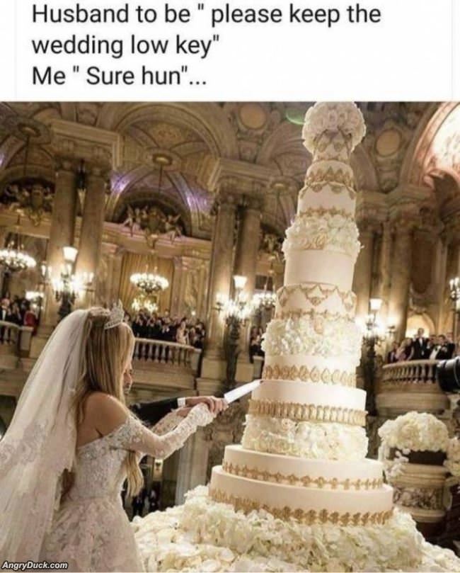 Keep The Wedding Lowkey