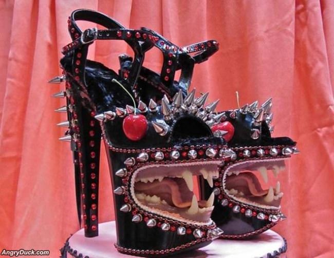 Those Are Some Interesting Shoes There