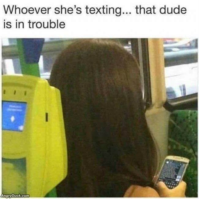 Whoever She Is Texting