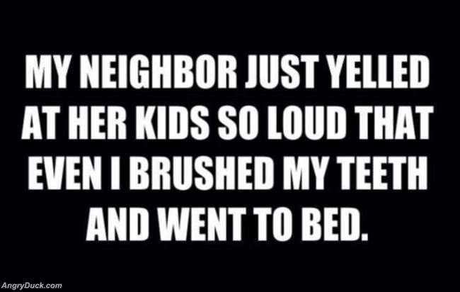 My Neighbor Just Yelled