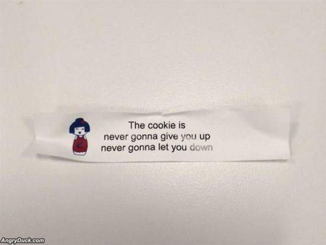 The Cookie Will Not Let You Down