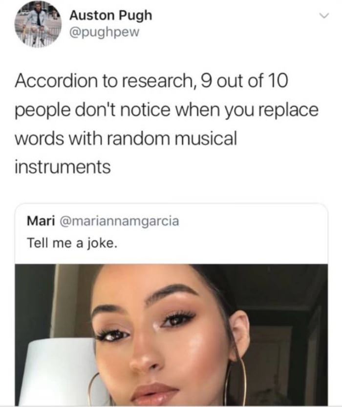 According To