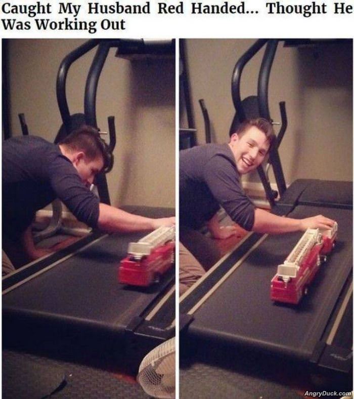 Caught Him Red Handed