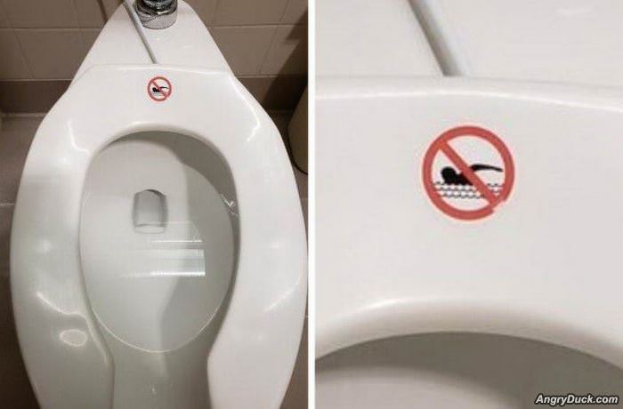No Swimming Here Please