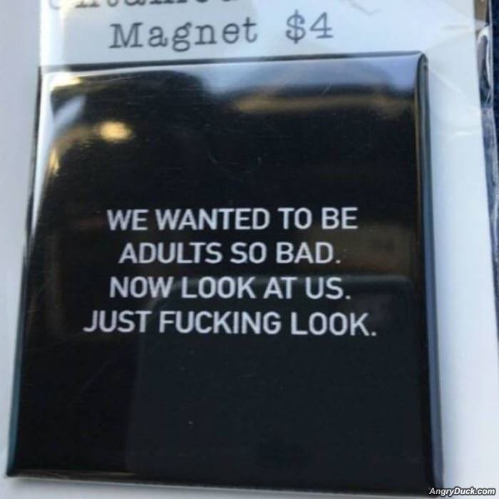We Wanted To Be Adults So Bad