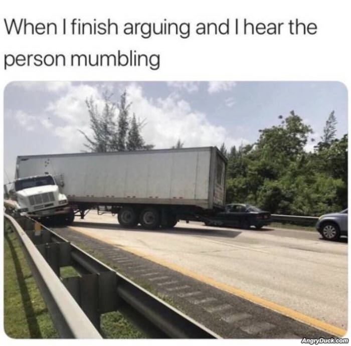 When I Finish An Argument