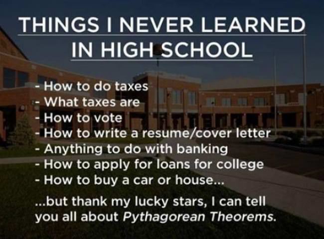 Never Learned In Highschool