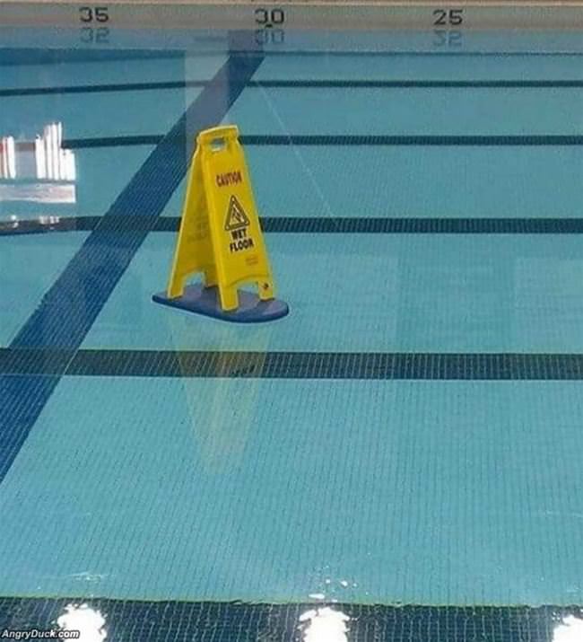 Wet Floor Here