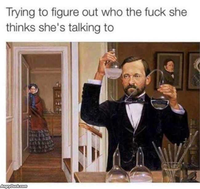 Who Is She Talking To