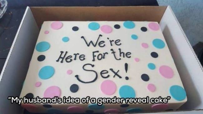 Gender Reveal Cake