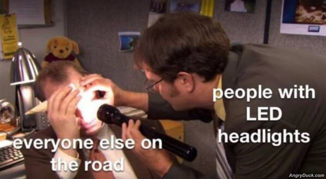 People With Led Headlights