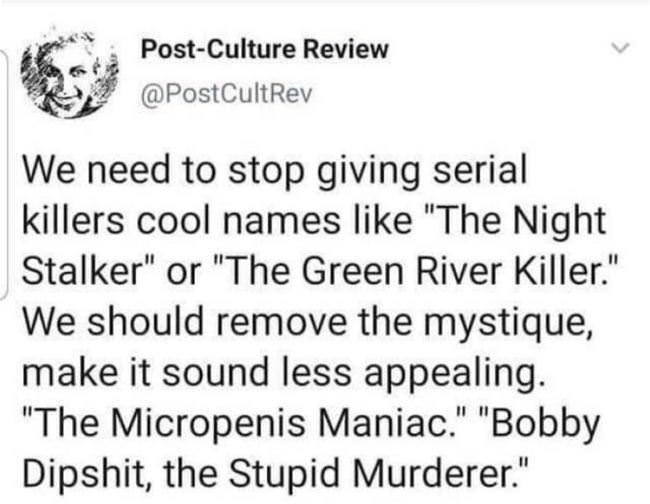 Stop Giving Them Cool Names