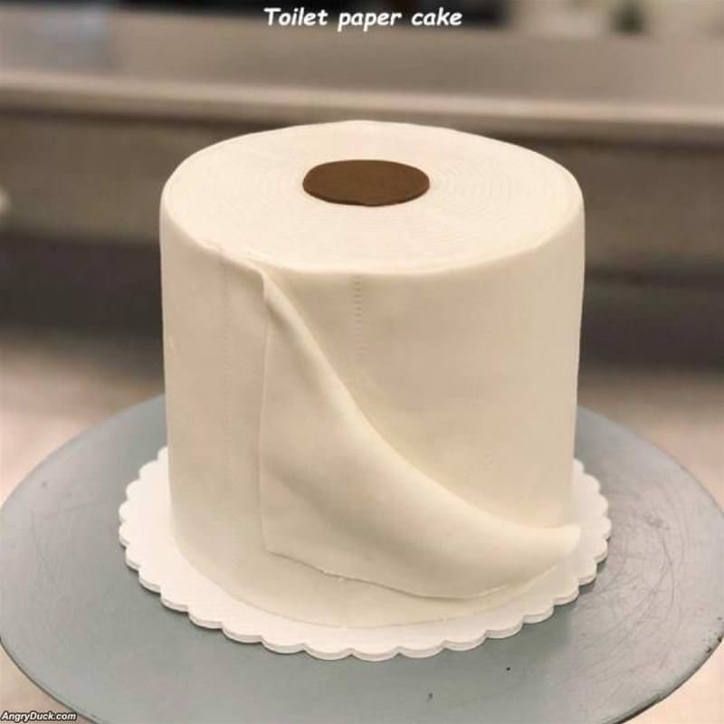 Toilet Paper Cake