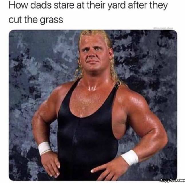 Dads Staring At The Grass