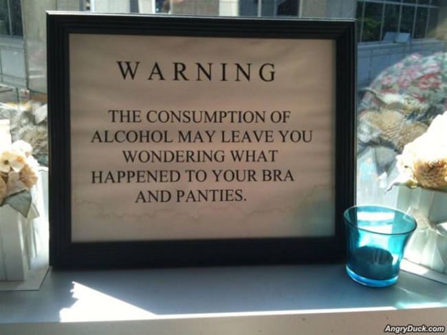 Alcohol Warning