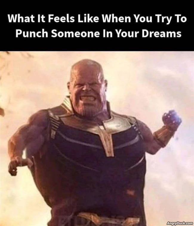 Punching Someone In Your Dreams