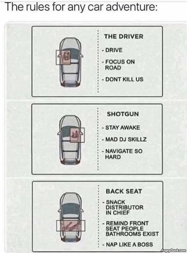Rules For Road Trips
