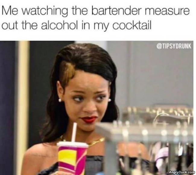 Watching The Bartender