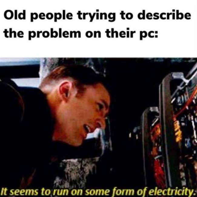 Old People Describing Their Pc