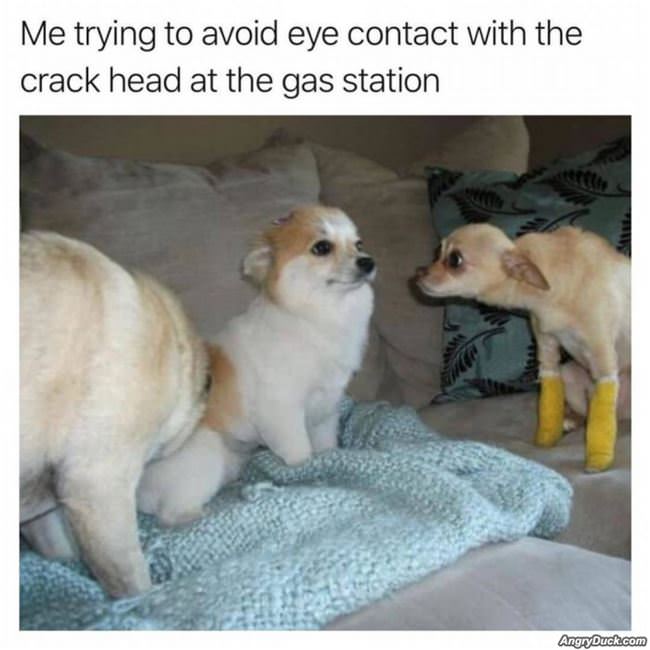 Trying To Avoid Eye Contact