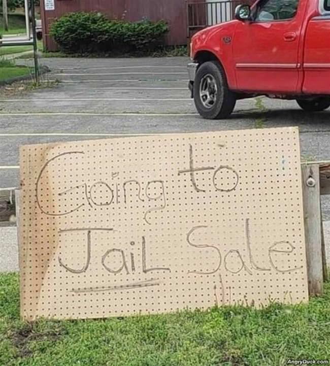 Going To Jail Sale