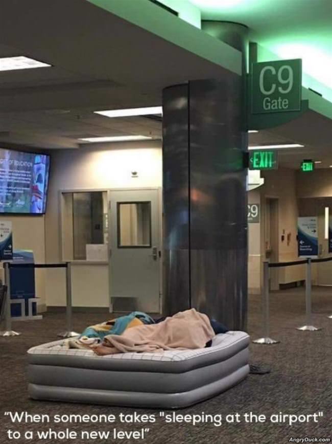 Sleeping At The Airport