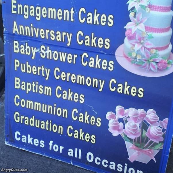 All Kinds Of Cakes