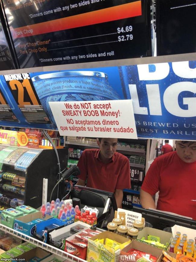 No Sweaty Boob Money